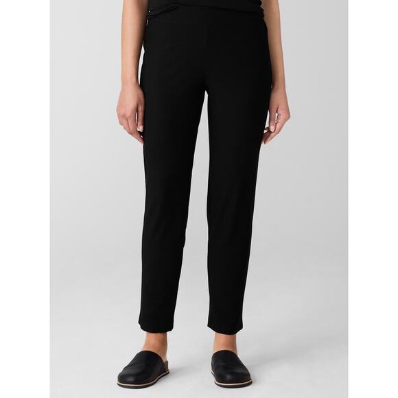 Eileen Fisher Women’s Washable Stretch Crepe Pant Size PS in Black - Picture 1 of 7